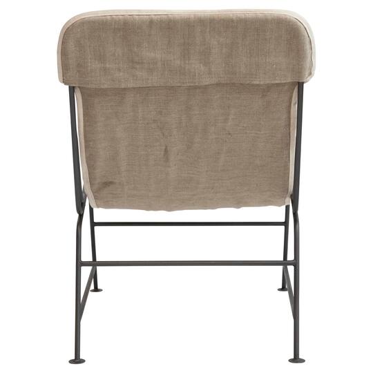 Hello Honey® Reclined Linen Sling Chair with Metal Frame